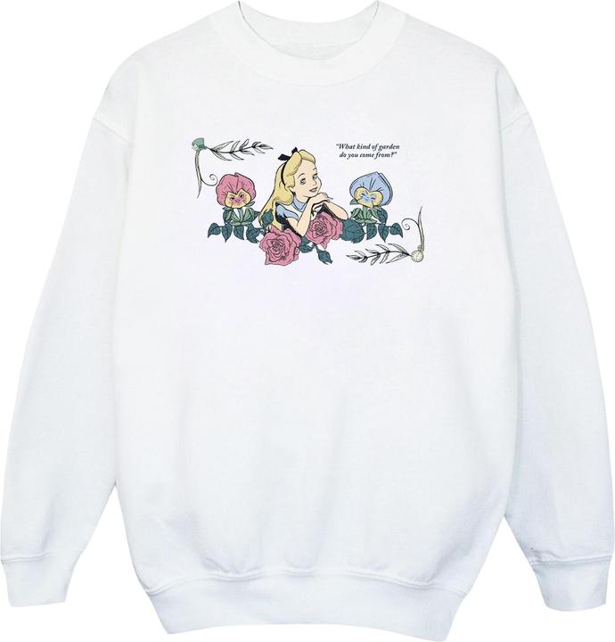Produktbild Disney Alice im Wunderland Sweatshirt Mädchen What Kind Of Garden (140, 146)