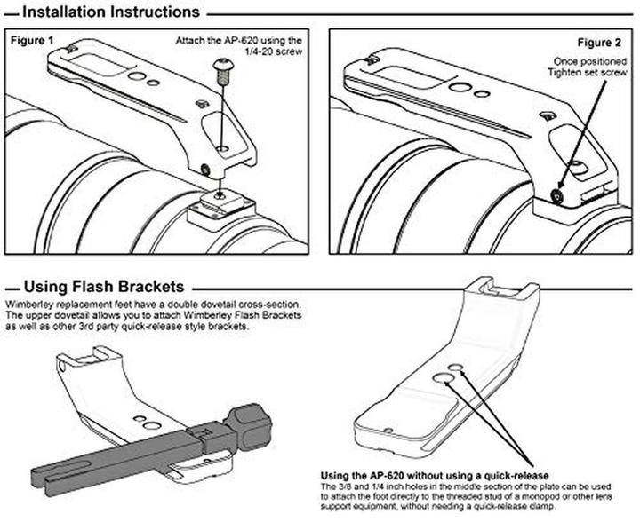 Actual product image Wimberley AP 620 voor Sony 200 600 f/5.6 6.3 G OSS