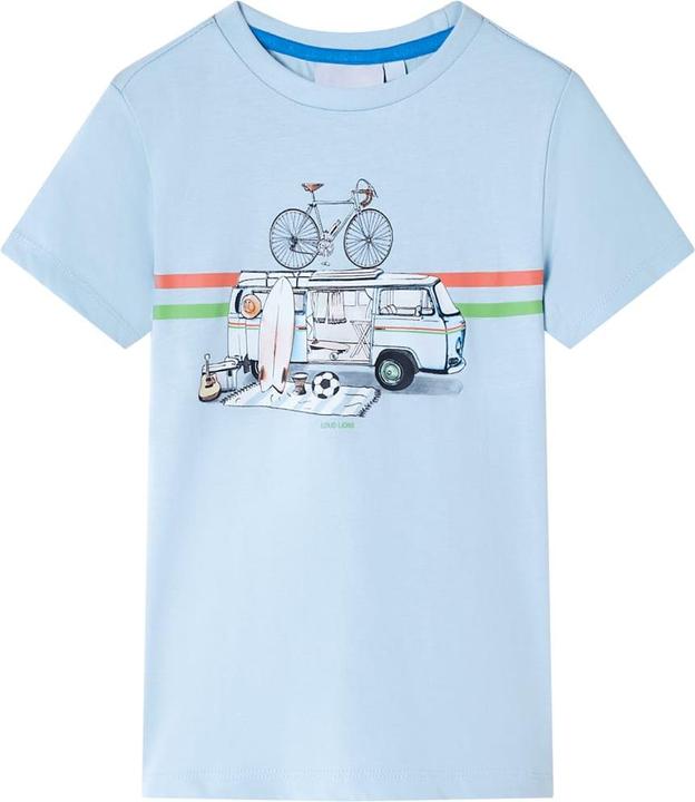 Immagine prodotto vidaXL Maglietta da bambino azzurro 92,Materiale: 100 % cotone,Colore (92)