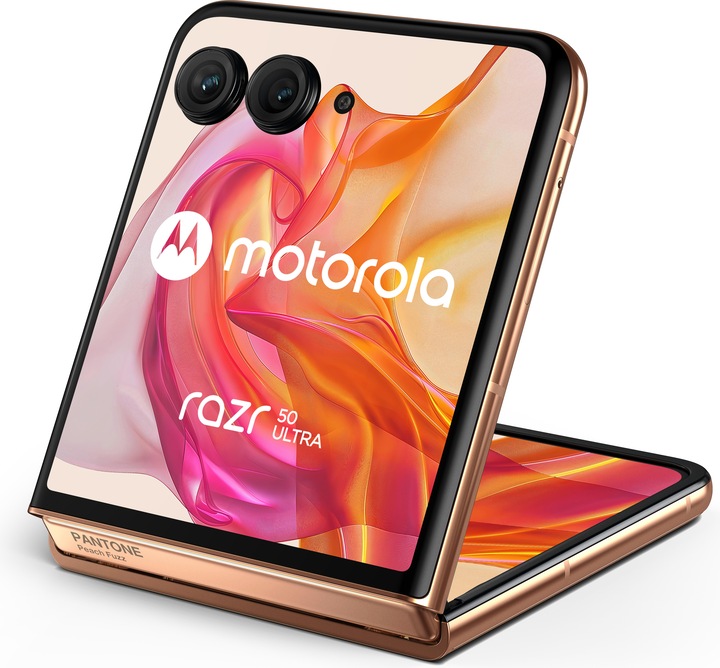 Immagine prodotto Motorola Razr 50 Ultra (512 GB, Peach Fuzz, 6.90", SIM + eSIM, 50 Mpx)