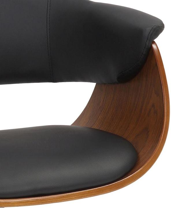 Actual product image Swisshandel24 Bruce office chair imitation leather, walnut/black (43 - 53 cm)