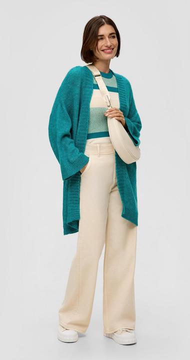 Produktbild s.Oliver Strickjacke Strickjacke im Oversize-Schnitt (38)