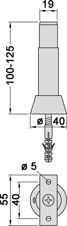 Produktbild Kws Trennwandstützen (1 Stk.)