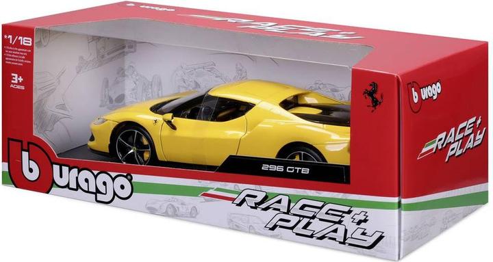 Produktbild Bburago Ferrari R&P 296 GTB 1/18 gelb