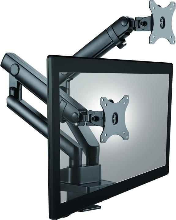 Icy Box Monitorständer mit Tischhalterung für zwei Monitore bis zu 32" (81 cm), IB-MS314-T