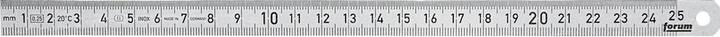 Produktbild Forum Professional Solutions Biegsamer Stahlmassstab, rostfrei, 250 x 13 mm (25 cm, Stahl)