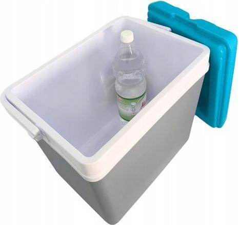 Image du produit EDA Plastiques Kühlbox Promotion 24 l blau/grau blauer Deckel, Box grau (24 l)