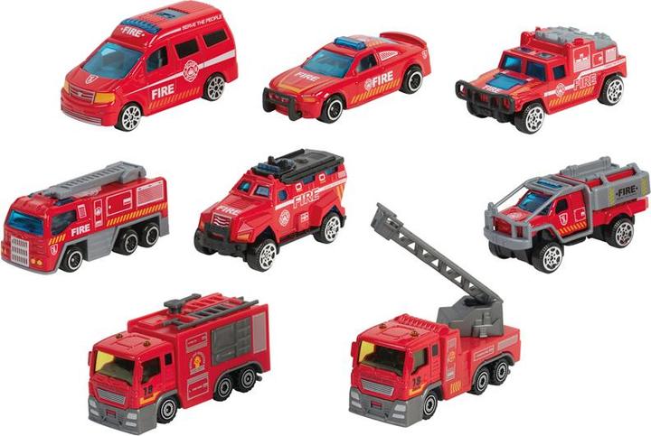 Image du produit Winfun Set de 8 véhicules de pompier