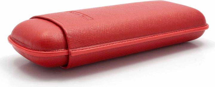 Actual product image Martin Wess *2s cigar case 571 Saffiano Gigante Red