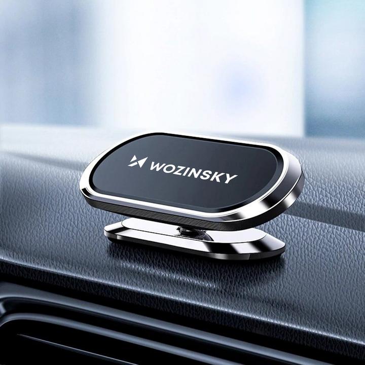 Productafbeelding Wozinsky Zelfklevende Magnetische 360 Autodashboardbevestiging Zilver (WMH-06)