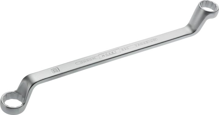 Produktbild HAZET Doppel-Ringschlüssel 630-21X23 ∙ Aussen Doppel-Sechskant Profil ∙ 21 x 23 mm (23 mm, 21 mm)