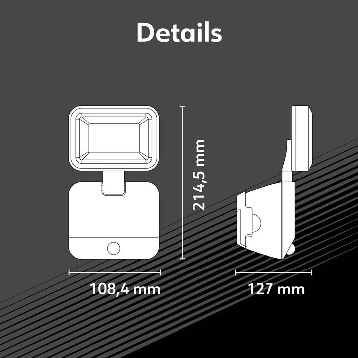 Image du produit Müller Licht Müller-Licht Plaza 27700039 LED-Aussenstrahler mit Bewegungsmelder 4 W Neutralwe (260 lm, IP54)
