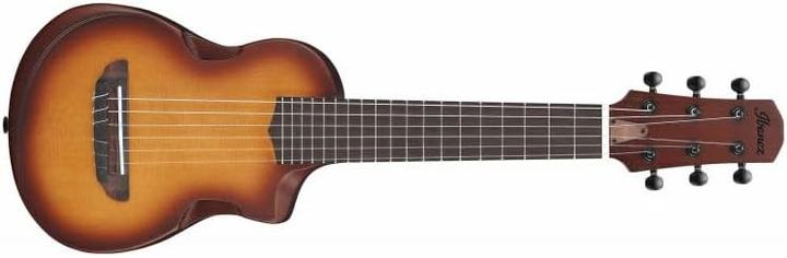 Ibanez AUP10NOLB mit Okoume-Handgriff, Purpleheart-Griffbrett und Stereo-Klanglöchern (Tenor)