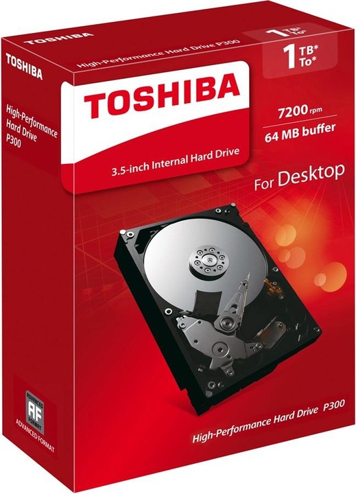 Produktbild Toshiba P300 DT02ACA200 / 2 TB / 3.5 / Red (2 TB, 3.5", SMR)