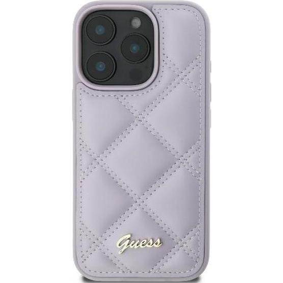 Thumbnail - Guess GUHCP16XPSQSQSU iPhone 16 Pro Max 6.9" jasnofioletowy/light purple hardcase Quilted Metal Logo (Apple iPhone 16 Pr...