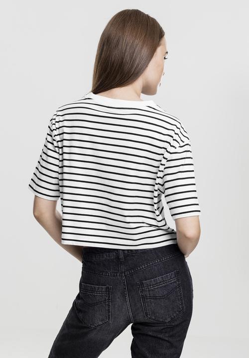 Produktbild Urban Classics Ladies Short Striped Oversized Tee (S)
