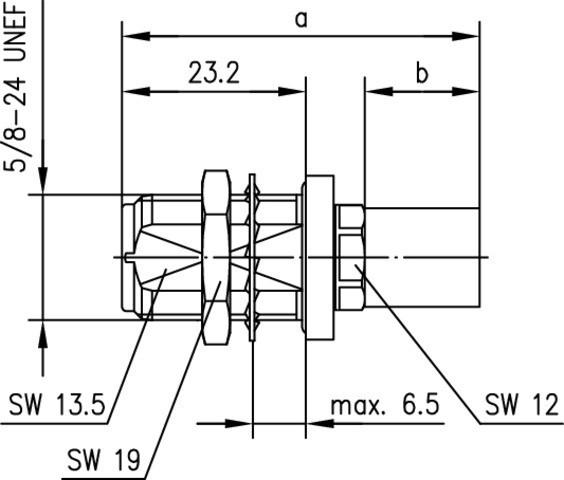 Actual product image Telegärtner N-cable mounting socket