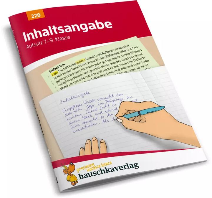 Produktbild Inhaltsangabe. Aufsatz 7.-9. Klasse (Deutsch, Gerhard Widmann, Martina Knapp, Rainer Thiele, 2021)