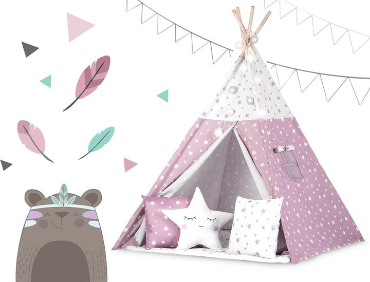 Produktbild Tenda Tepee per Bambini con Materiali Naturali