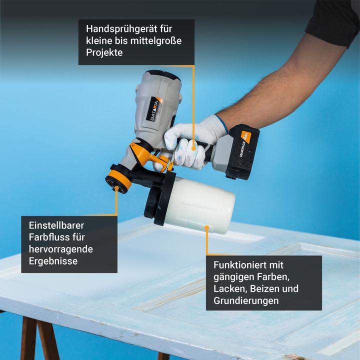 Actual product image Batavia 18V cordless paint sprayer (without battery and charger)