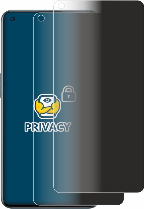 Actual product image BROTECT Anti-spy privacy film Blue light protection film (2 Piece, OnePlus 9)