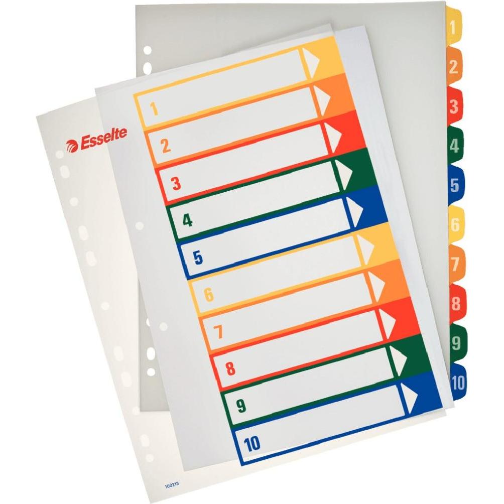 Esselte, Ordner Zubehör, Register Projekt PP A4+ Printb