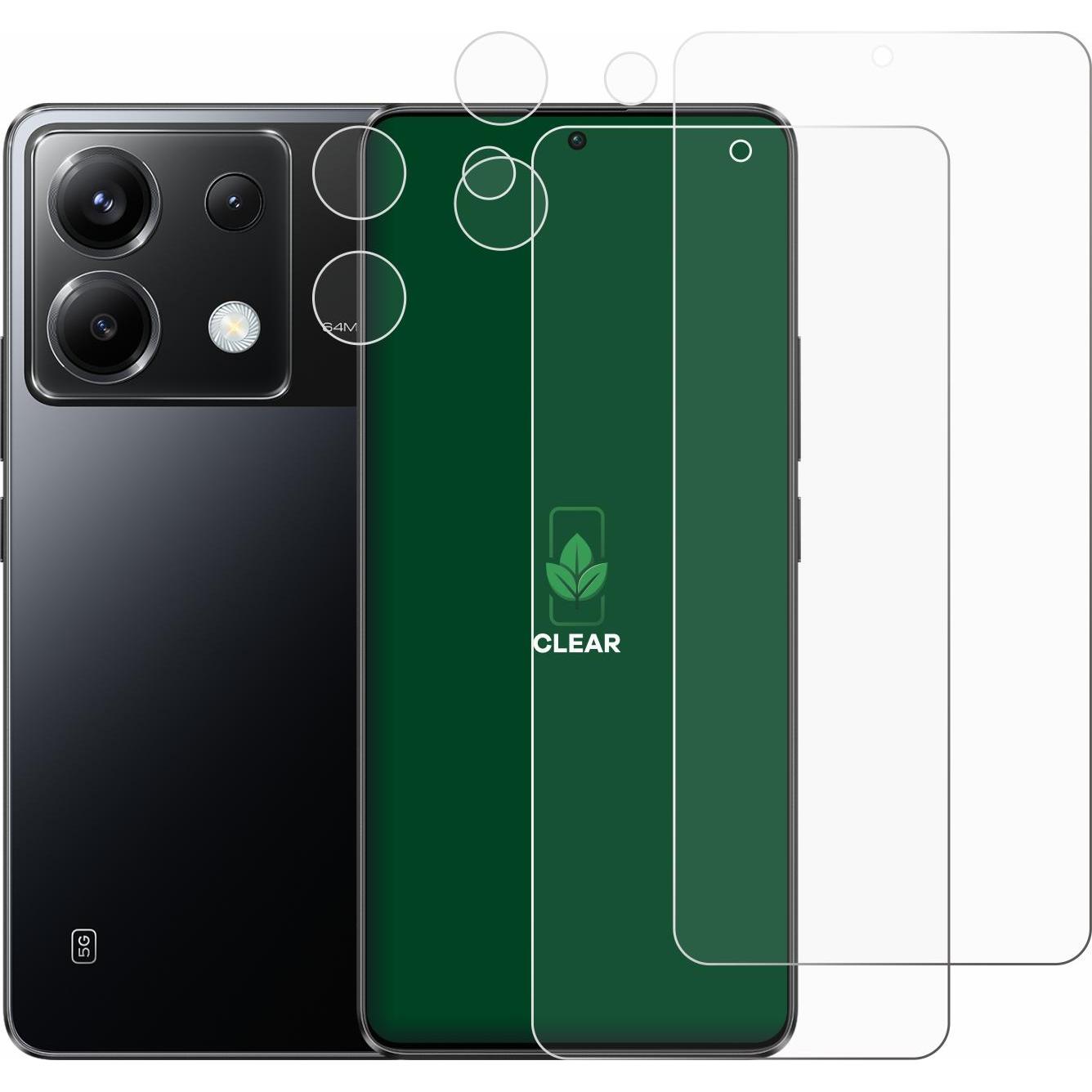 Thumbnail - ScreenLeaf Schutzfolie nachhaltiger Displayschutz Displayschutzfolie Folie Klar Transparent (2 Stück, Xiaomi Poco X6), S...