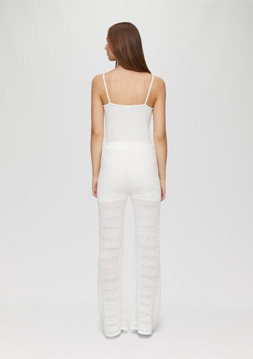 Produktbild S.Oliver Hose Transparente Feinstrick-Hose mit Ajourmuster und Baumwollfutter (40)