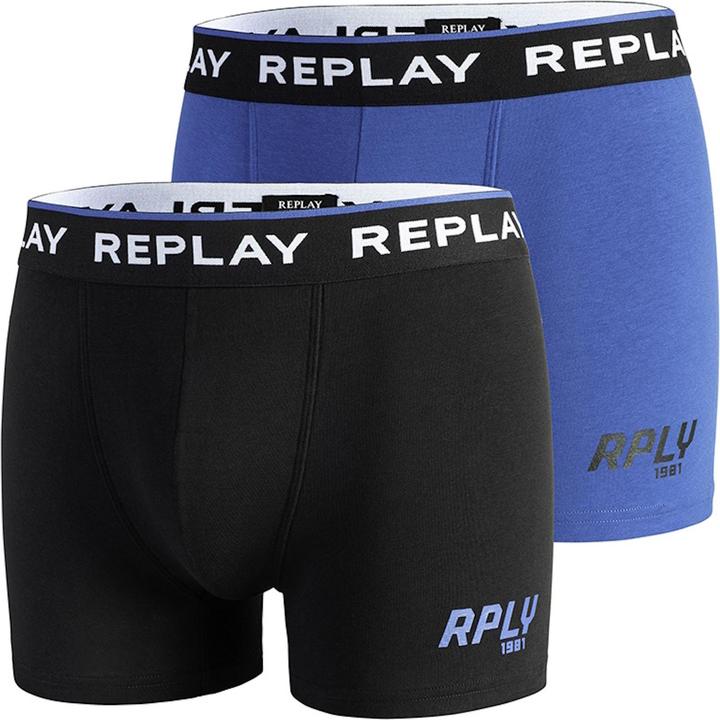 Replay Unterhose Trunks 2er Pack (M, 2er Pack)