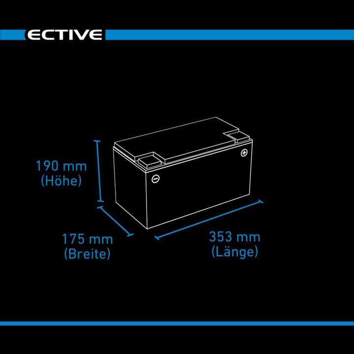 Image du produit Ective LC 135 Dual LFP | Batterie de démarrage et d'alimentation (12 V, 135 Ah, 1485 A)