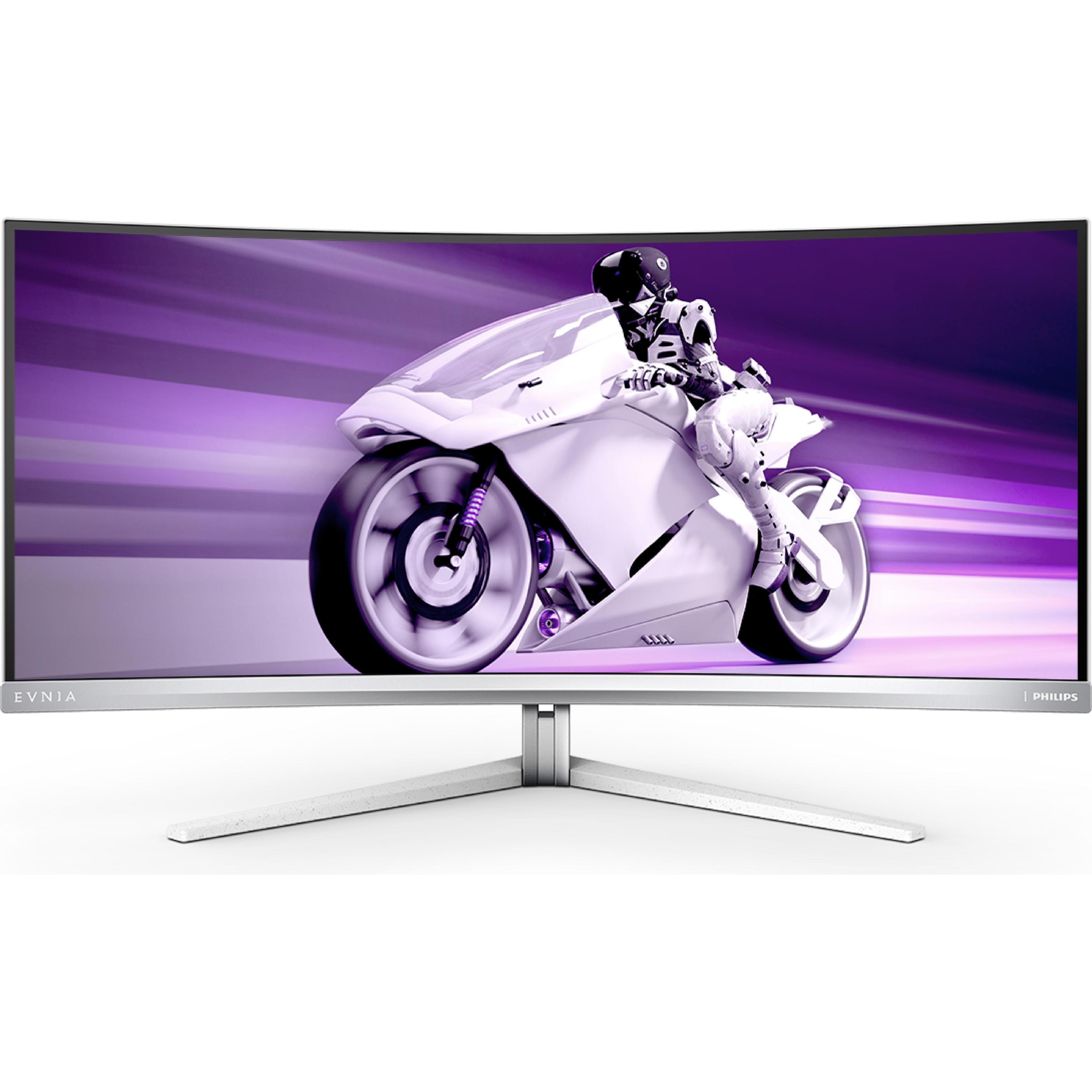 Philips Evnia 34M2C8600 (3440 x 1440 Pixel, 34"), Monitor, Weiss