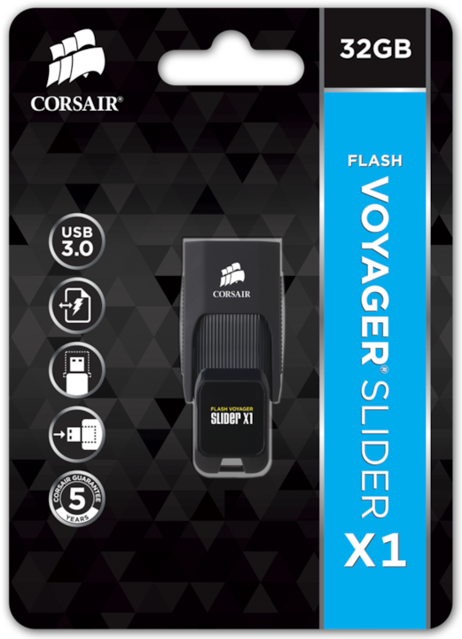 Produktbild Corsair Voyager Slider X1 (32 GB, USB-A, USB 3.0)