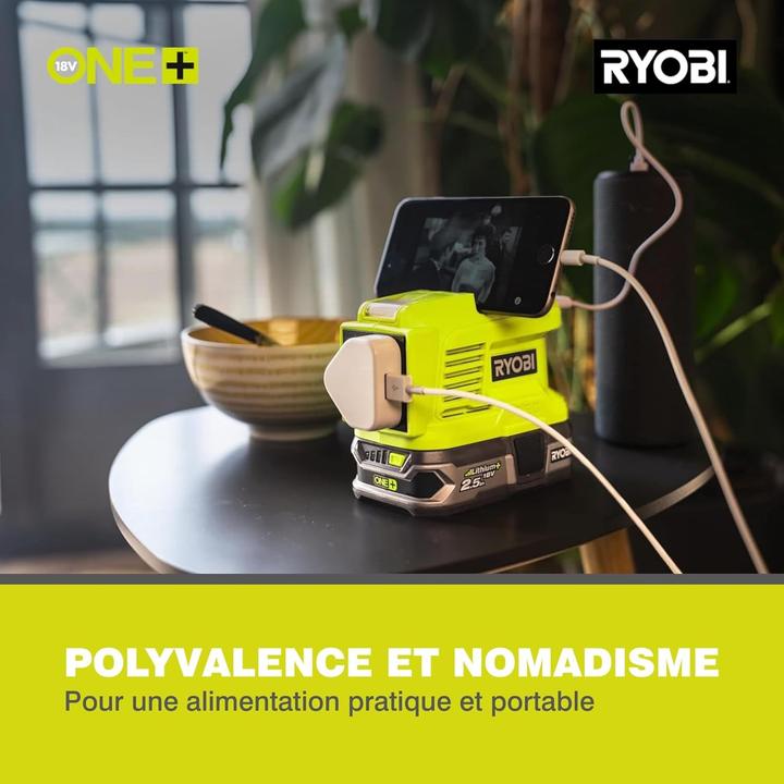 Image du produit Ryobi roterende multivaerktøj RT4120GA15 15 m/15 dele, batteri & lader (Outil de rotation, Un outil multifonctionnel)