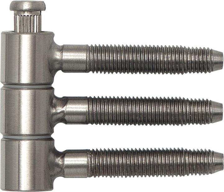 SFS Drill-in hinge (plug-in hinge) 3-part, ø 16 mm height 46.7 mm Door hinge Edelsahl