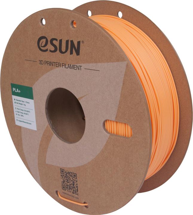 Image du produit eSUN PLA+ Apricot Orange Filament 1.75mm 1Kg (PLA+ LECTURE, 1.75 mm, 1000 g)