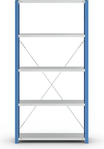 Actual product image eurokraft pro Shelf plug-in rack, blue / galvanized