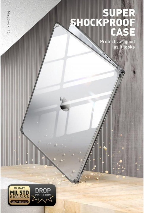 Produktbild Supcase Case UNICORN BEETLE CLEAR MACBOOK PRO 14 2021 Black (14.20", Apple)