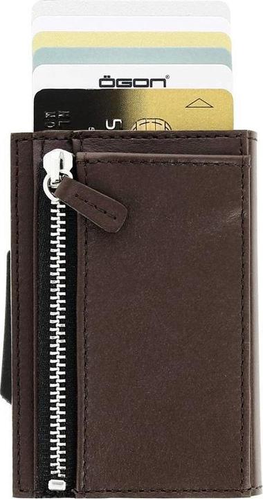 Actual product image Ögon Oìgon Designs Cascade Zipper Cardprotector with coinage section Brown