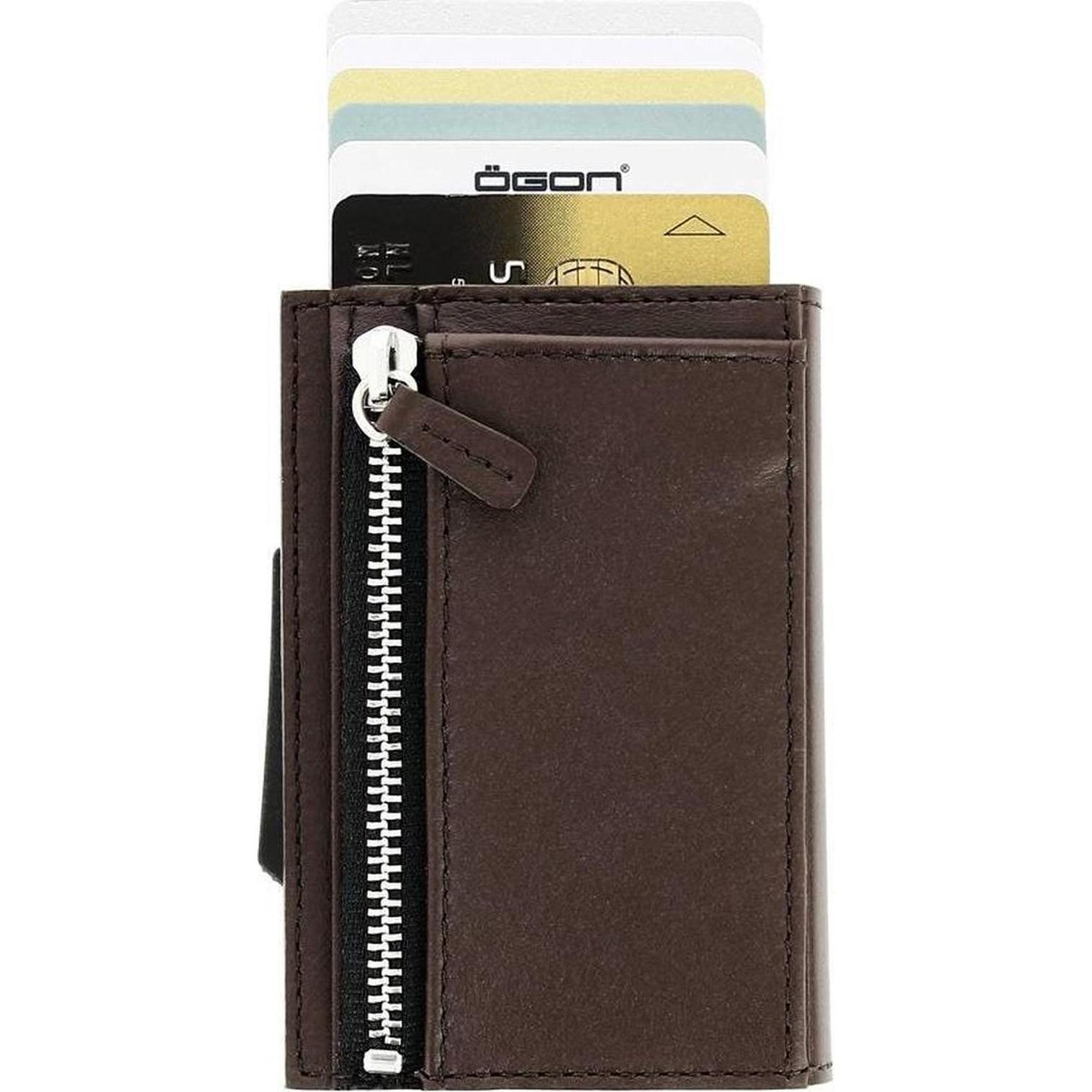 Ögon, Unisex, Portafoglio, Oìgon Designs Cascade Reissverpackungskardprotektor mit Münzschnitt braun, Marrone