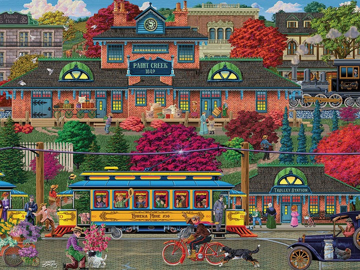 Actual product image Cobble Hill Puzzle 275 pieces XXL Pieces - Trolley Station (275 pieces)