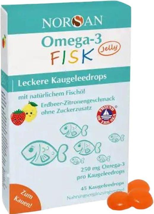 Norsan Omega-3 Kids Jelly (120 Stk) (120 Stk., Bonbon, 261 g)