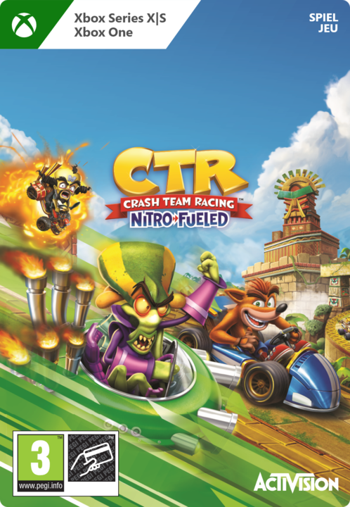 Actual product image Microsoft Xbox Crash Team Racing Nitro-Fueled: Nitros Oxide Edition Download Code (Xbox Series X, Xbox One X, Xbox One S, Xbox Series S)