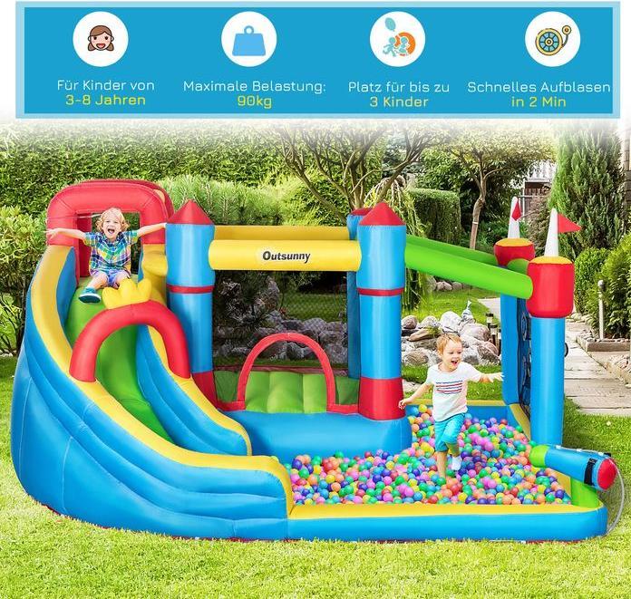Actual product image Swisshandel24 Oxford fabric bouncy castle water park