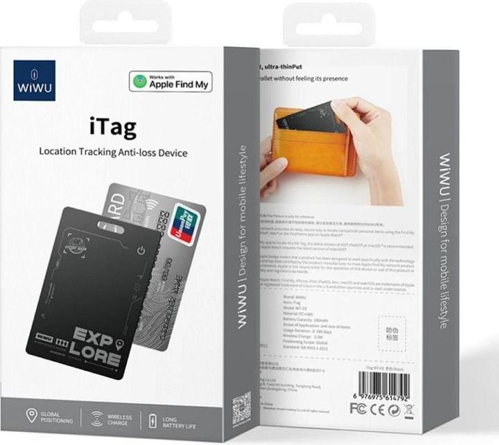 Produktbild Wiwu Converter - iTag Card WT-03 Anti-lost Smart Tracker with certifficate Apple Find My (iOS)
