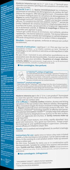 Actual product image Bioderma Atoderm Intensive Eye (Eye Care Cream, 100 ml, Day + Night)