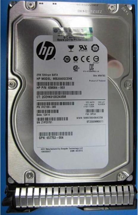 Image du produit HPE 2TB 6G SATA 7.2k 3.5 (2 To, 3.5")
