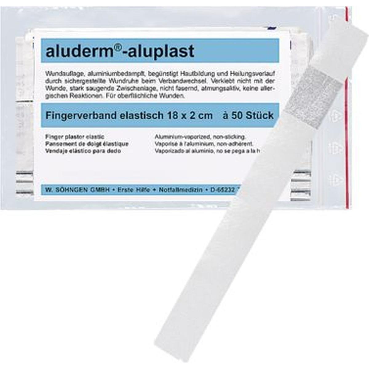 Söhngen, Pflaster, aluderm aluplast Fingerverband elastisch 18x2cm, 50 Stk., einzeln (50 x)