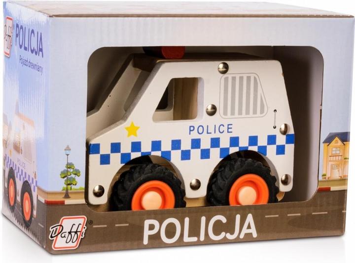 Produktbild Daff Holzauto mit Reifen - Polizei