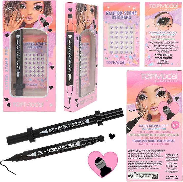 Actual product image Top Model TOPModel - Tattoo Pen with Glitter Stones BEAUTY and ME ( 0412745 )