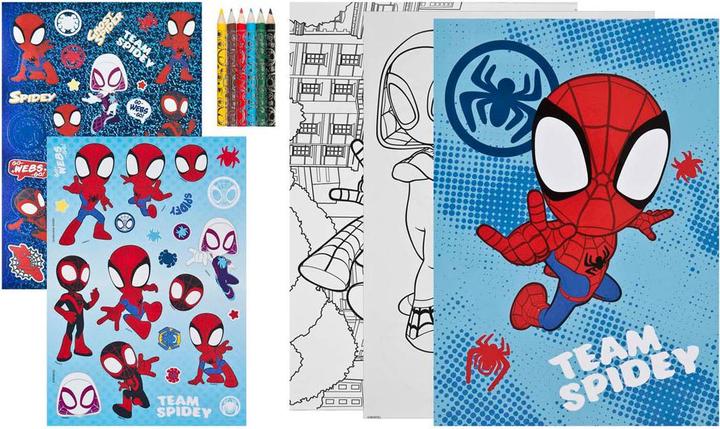 Produktbild Undercover Spidey-Malbuch mit Buntstiften und Aufklebern